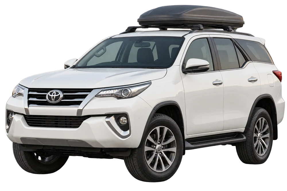 Fortuner, front and side view