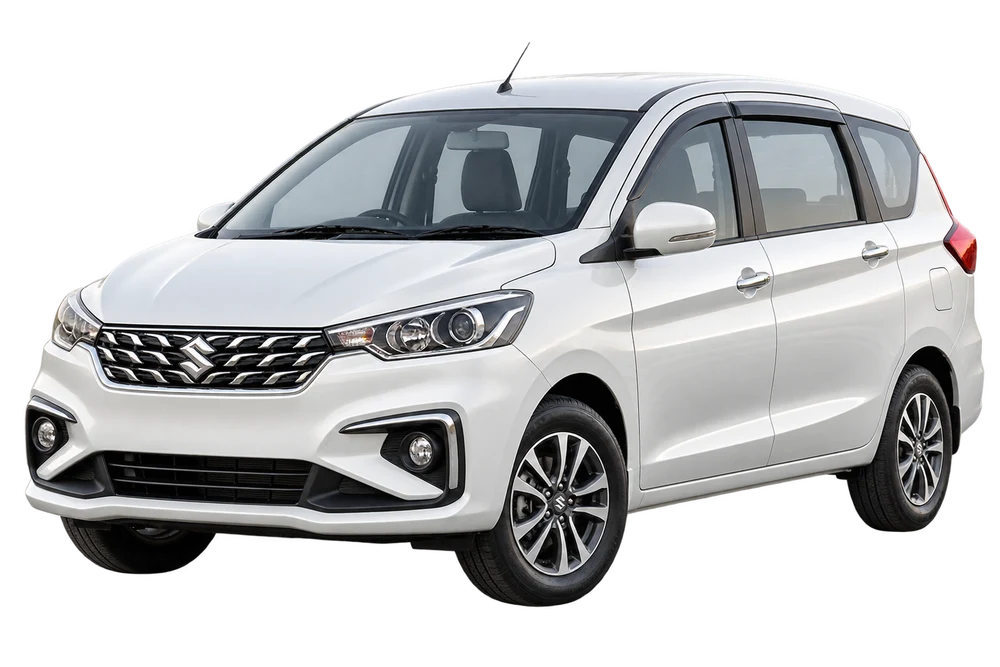 Maruti Ertiga, front and side view
