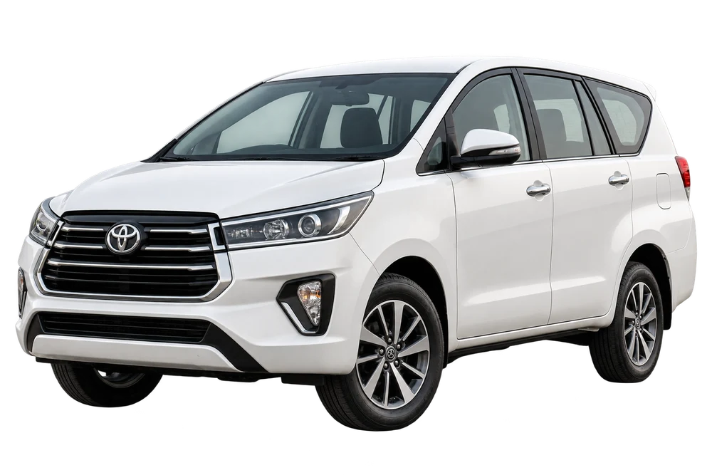 Innova Crysta, front and side view