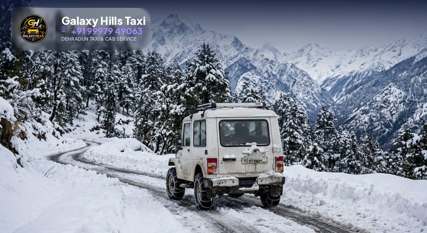 Auli snowfall taxi 2026 journey