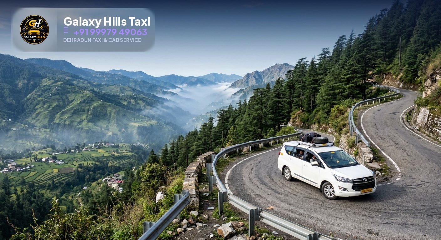 Dehradun to Mussoorie taxi fare 2026 journey
