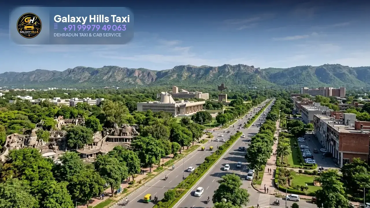 Chandigarh to Mussoorie taxi — Galaxy Hills Taxi Service Dehradun