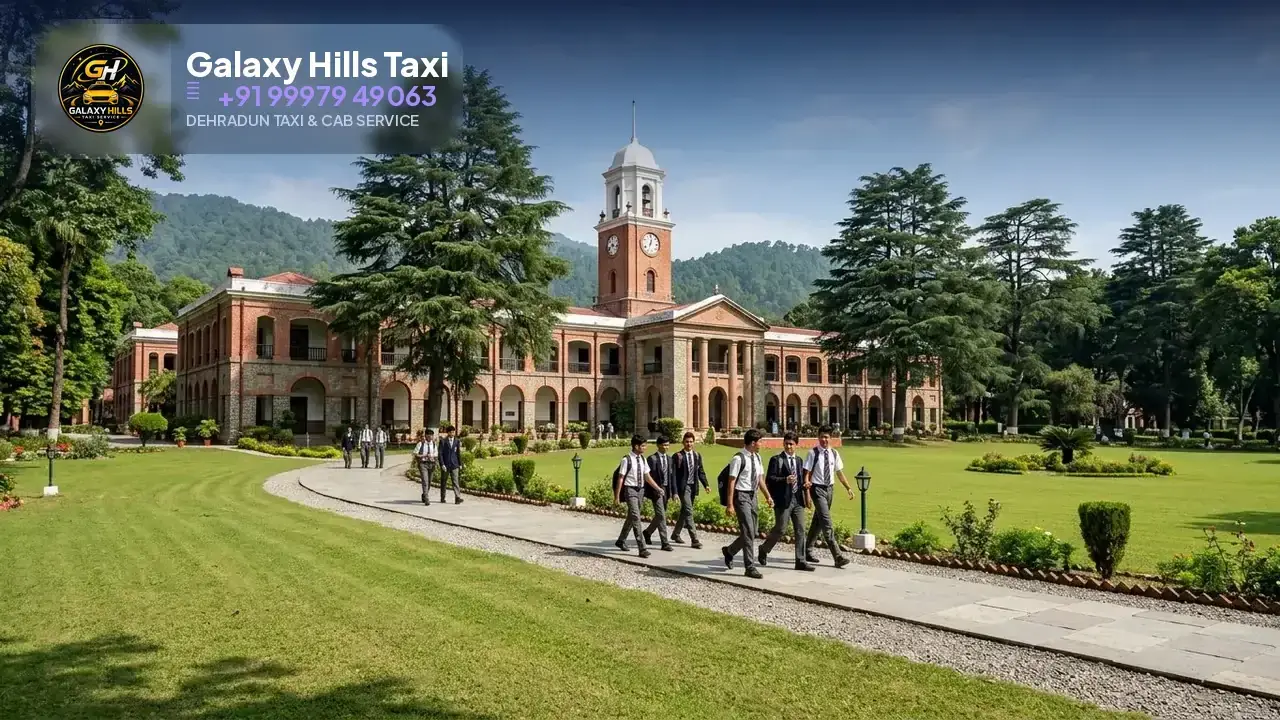 Dehradun to The Doon School taxi — Galaxy Hills Taxi Service Dehradun