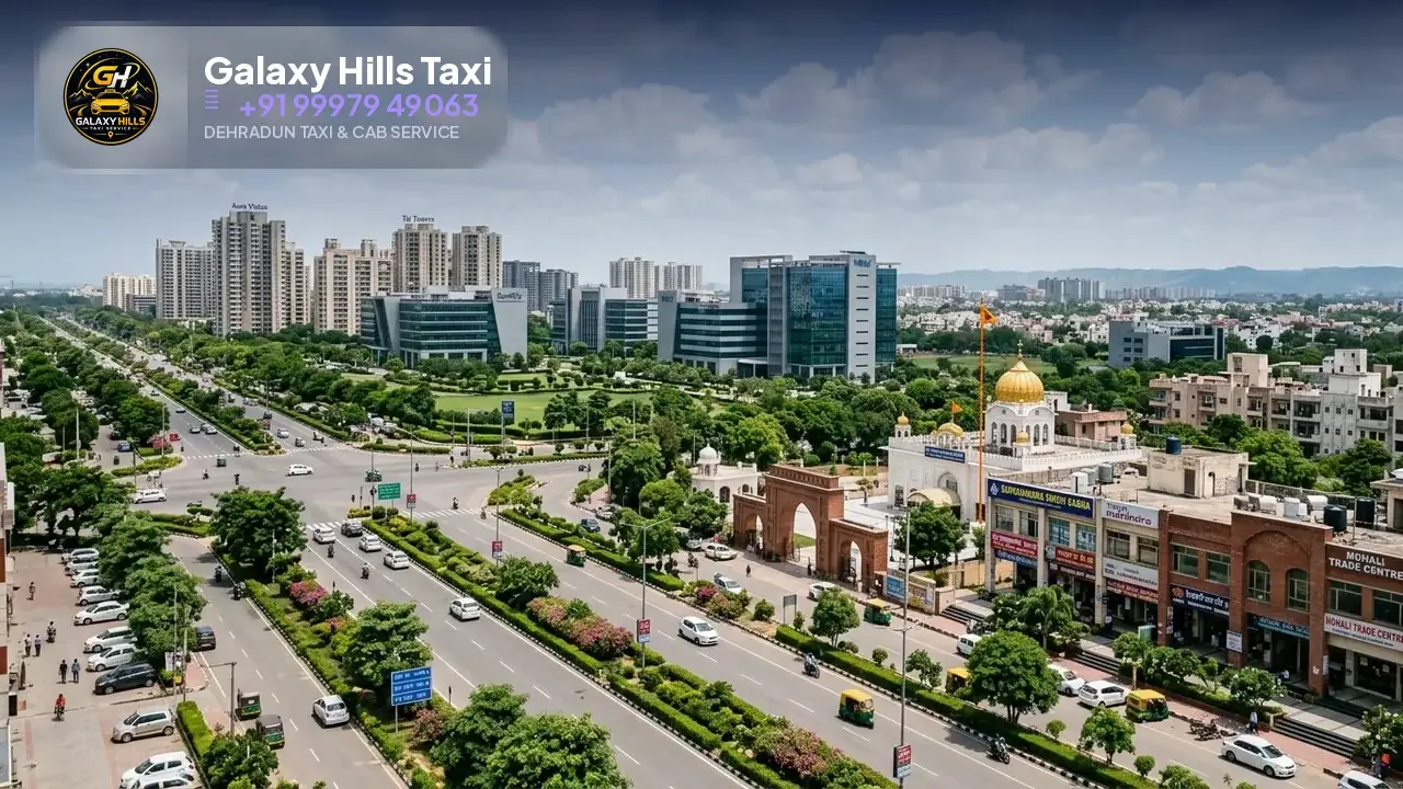 Dehradun to Mohali taxi — Galaxy Hills Taxi Service Dehradun