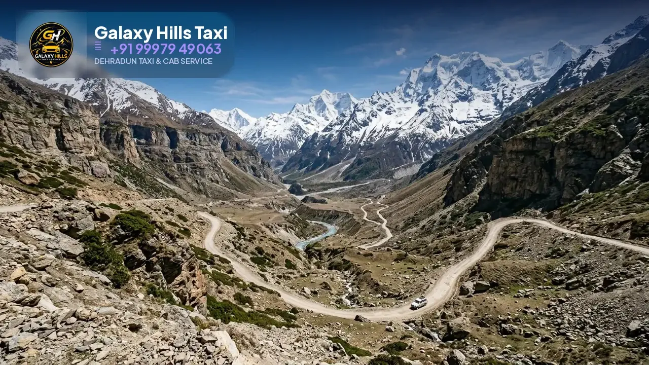 Dehradun to Nelong Valley taxi — Galaxy Hills Taxi Service Dehradun
