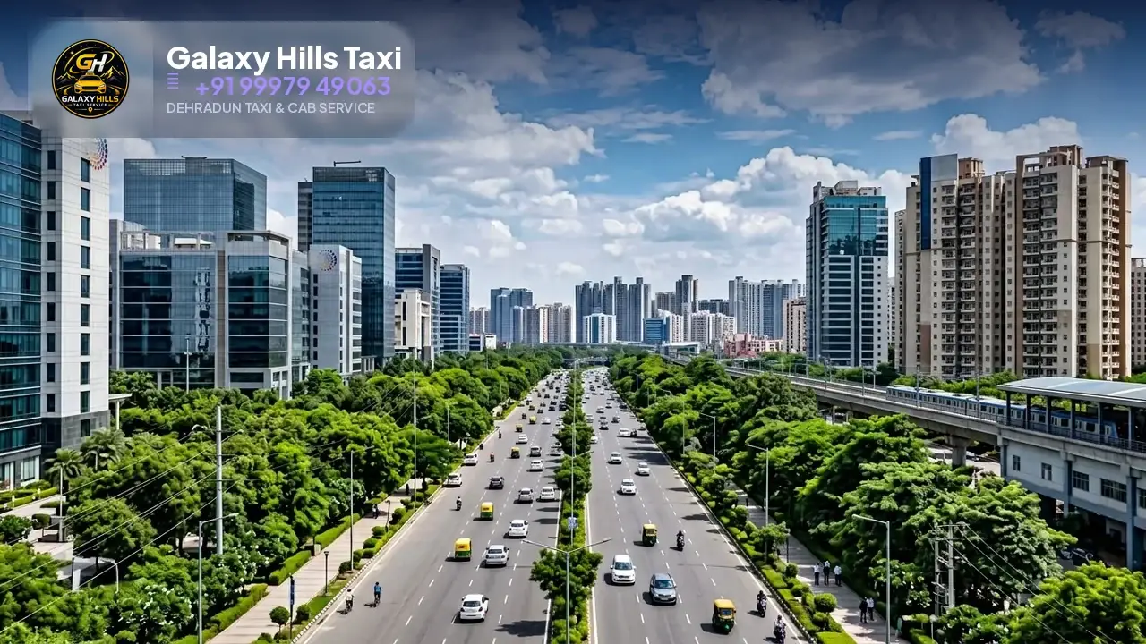 Dehradun to Noida taxi — Galaxy Hills Taxi Service Dehradun