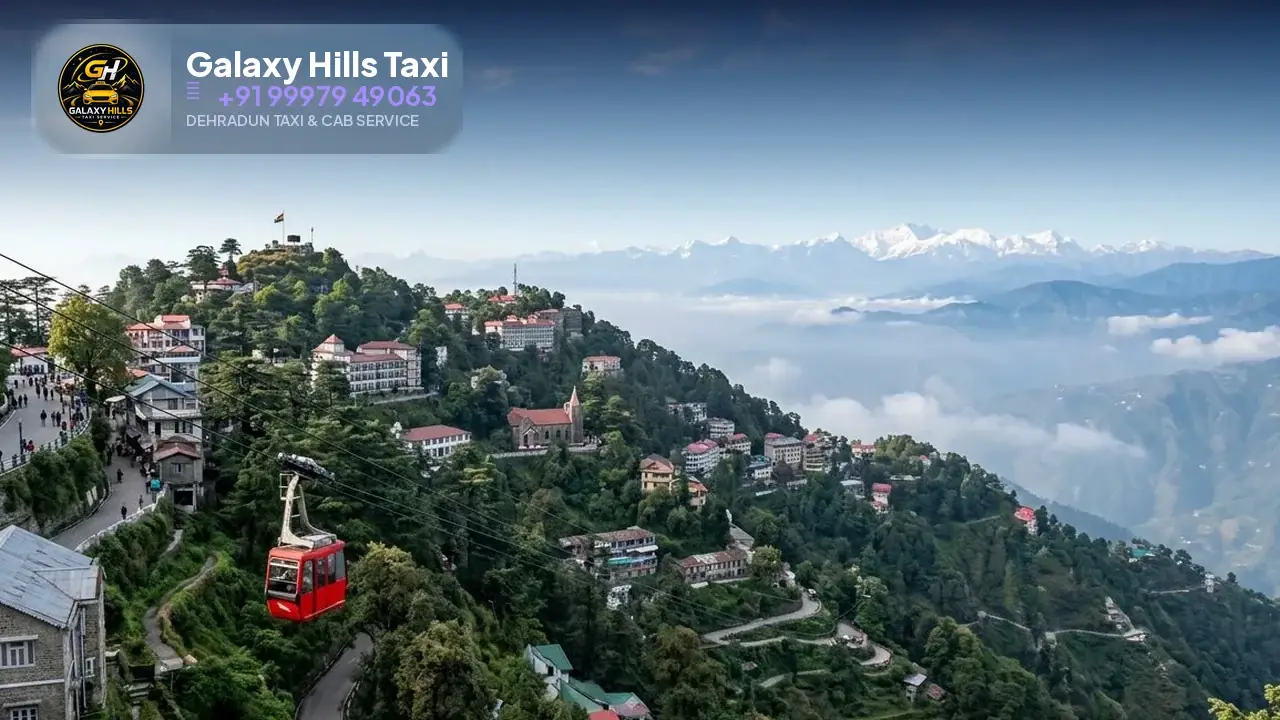 Jolly Grant Airport to Mussoorie taxi — Galaxy Hills Taxi Service Dehradun