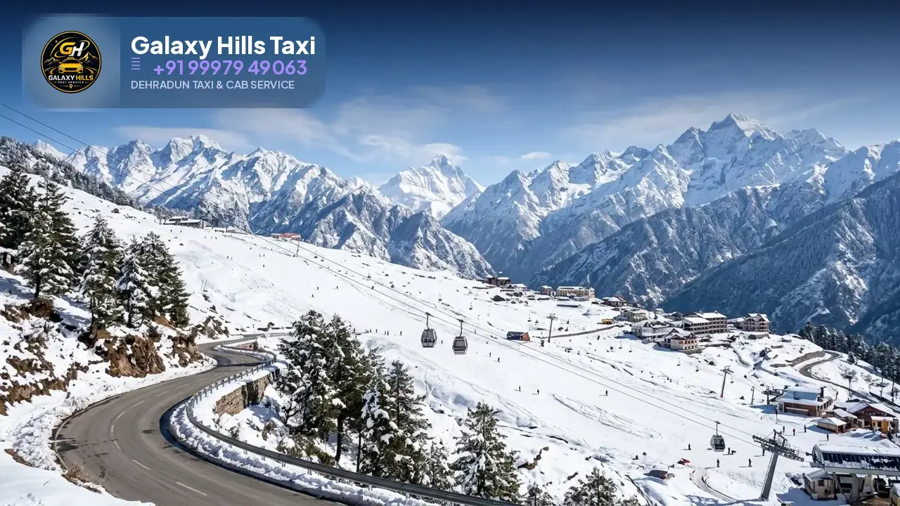 Jolly Grant Airport to Auli taxi — Galaxy Hills Taxi Service Dehradun