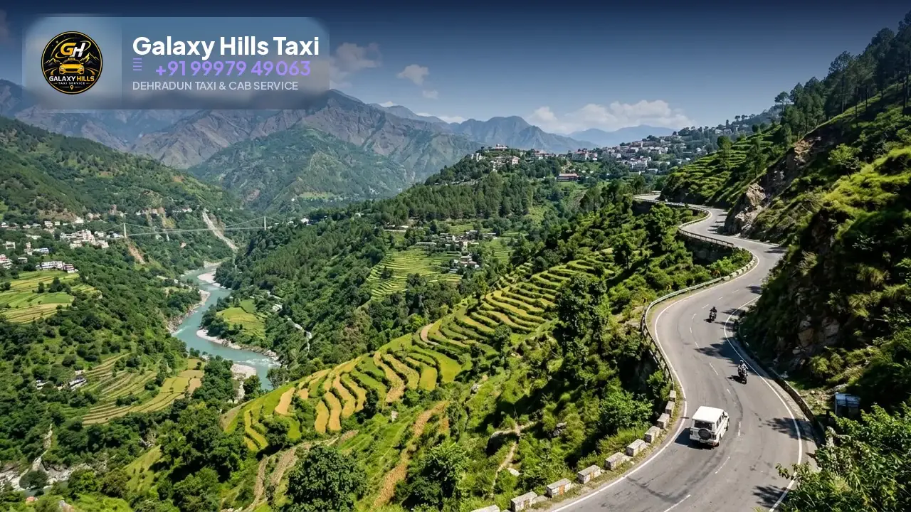 Rishikesh to Mussoorie taxi — Galaxy Hills Taxi Service Dehradun